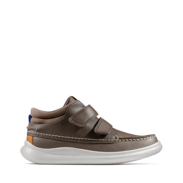 Clarks Boys Cloud Tuktu Kid Casual Shoes Brown | CA-591276